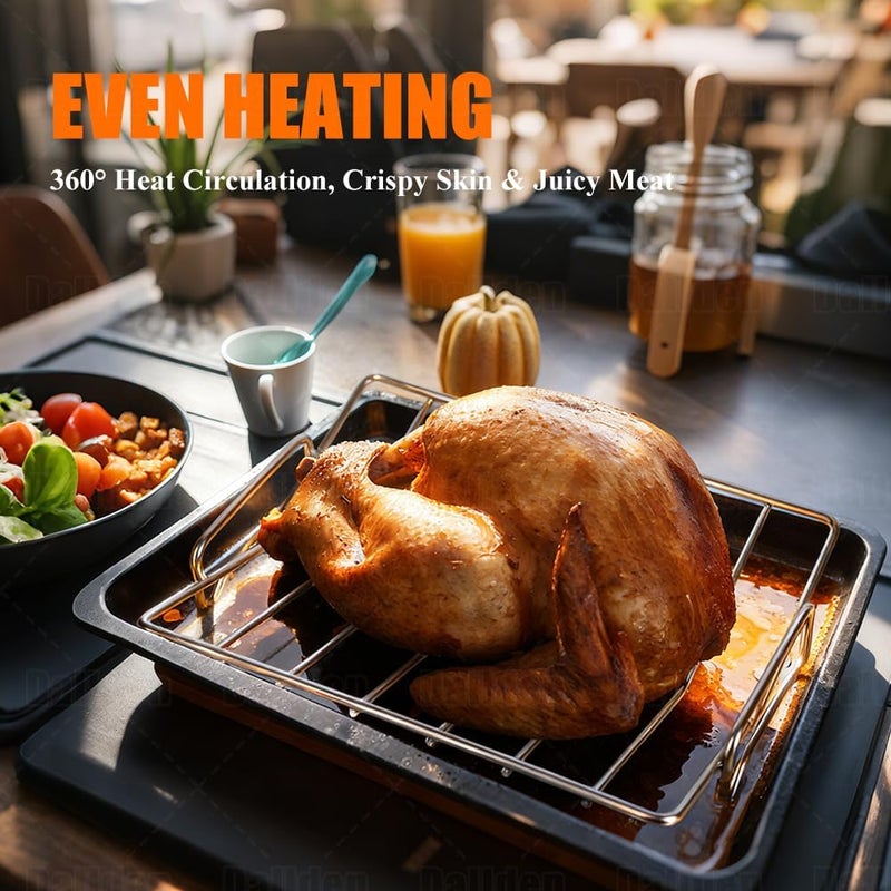 Dallden Turkey Roasting Rack Stainless Steel 13"×10" V-Shaped Racks for Grilling Smoking Broiling Chicken Bird Pork Tenderloin Oven Smoker Cooking Rack for Roasting Pan - Image 5